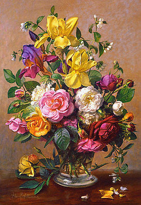 Puzzle 1500 WAZON Z KWIATAMI jigsaw SUMMER FLOWERS IN GLASS VASE CASTOR *T JBook